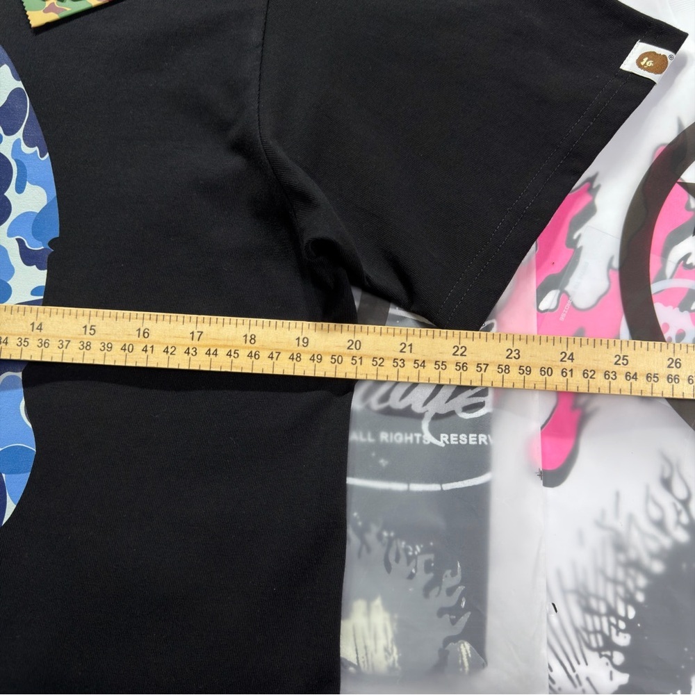 BAPE ABC Camo Big Ape Head Tee ‘Black’ - Picture 4 of 8